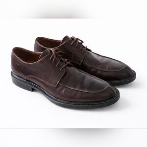 Johnston and Murphy 20-7352 Brown Leather Split Toe Derby Oxford sz 10